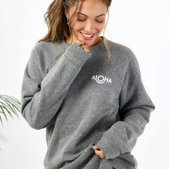 ALOHA Cozy Pullover in Gray