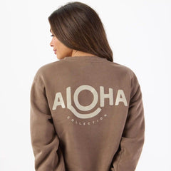 Fleece Crew | ALOHA - Mocha