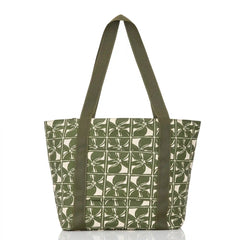 Lattice Keep It Light Zipper Tote in Olive