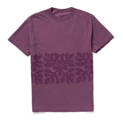 Applique Short Sleeve in Plum