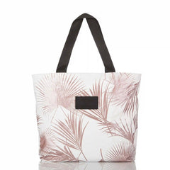Shop ALOHA Collection Day Tripper Tote Bag | Rose Gold Day Palms