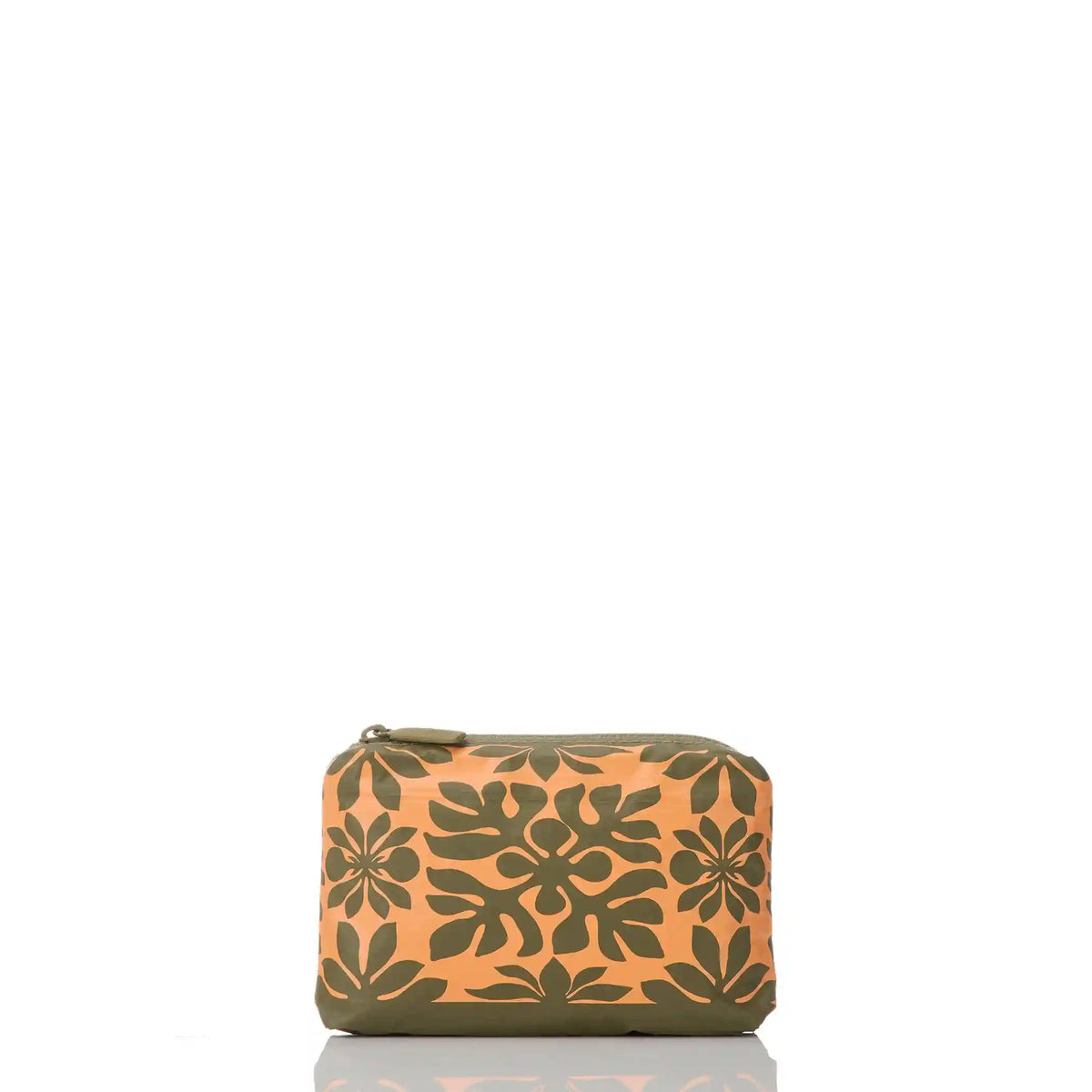 Kaʻulu Mini Pouch in Papaya on Olive