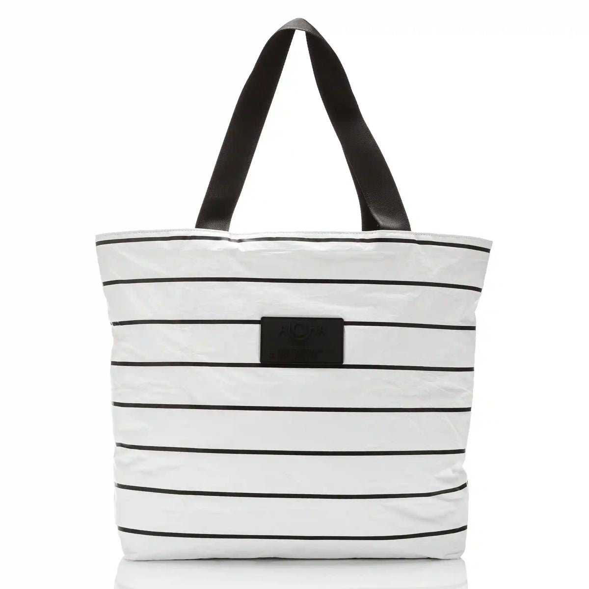 Pinstripe Day Tripper in Black on White